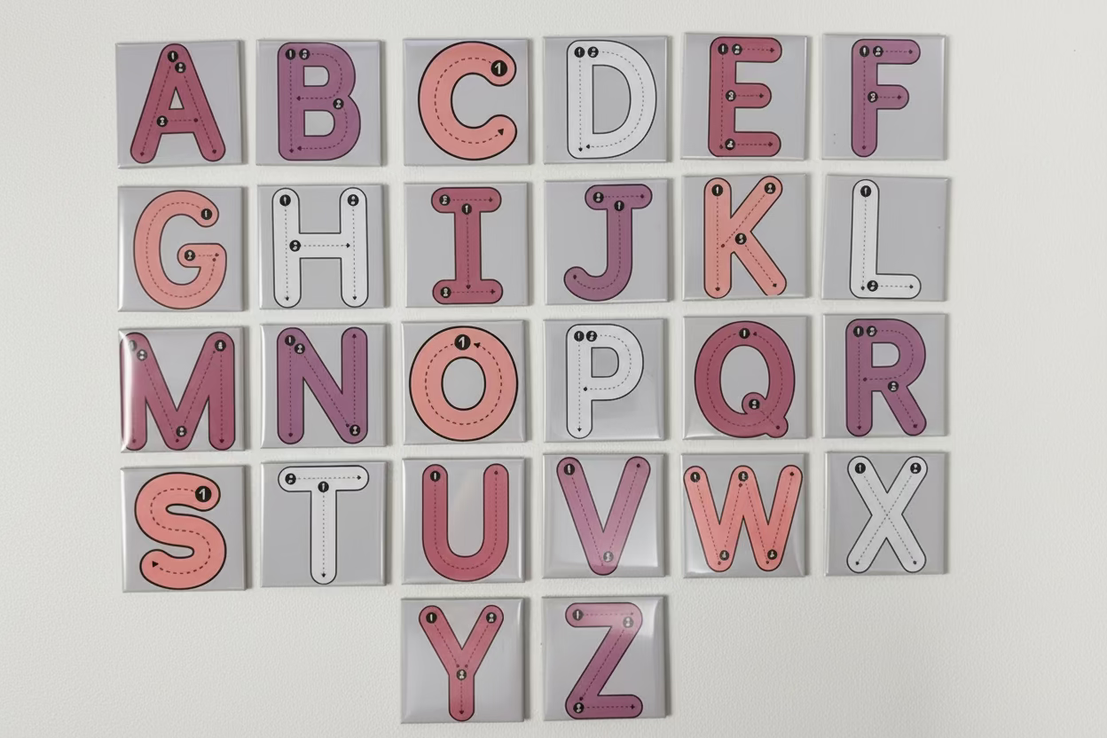 Magnetic Letter Tracing Set