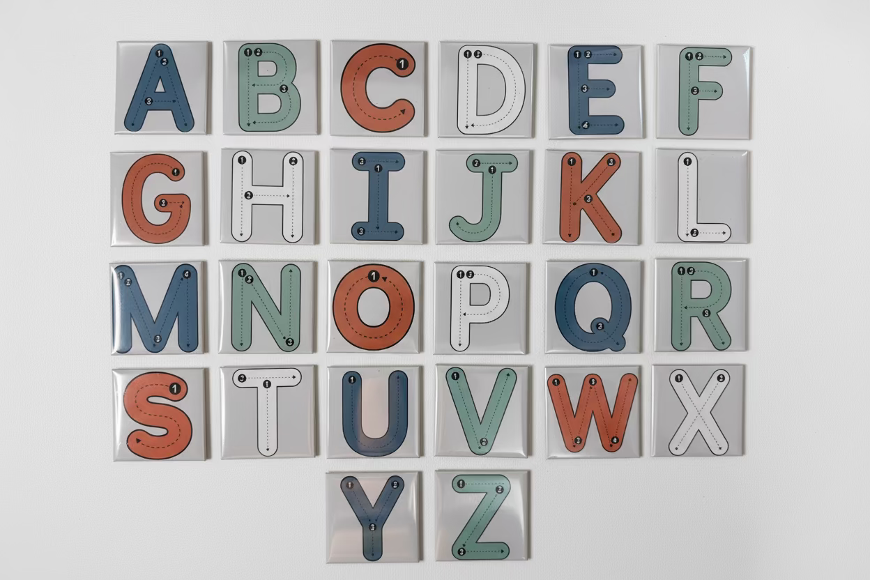 Magnetic Letter Tracing Set