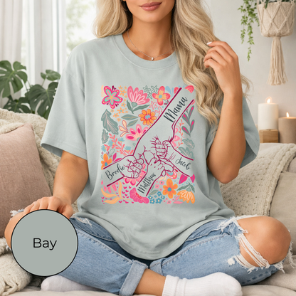 Mama Hands Custom Kids Tee (1–10 Names)