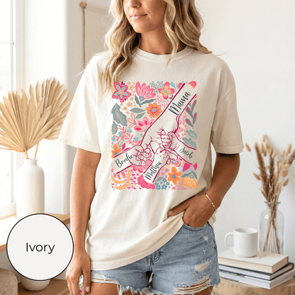 Mama Hands Custom Kids Tee (1–10 Names)