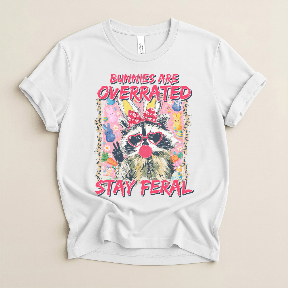 Bunnies Are Overrated Easter Graphic Tee