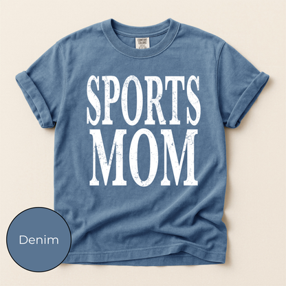Distressed Sports Mom Tee