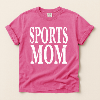 Distressed Sports Mom Tee