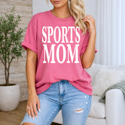 Distressed Sports Mom Tee
