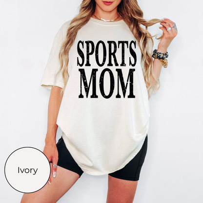 Distressed Sports Mom Tee