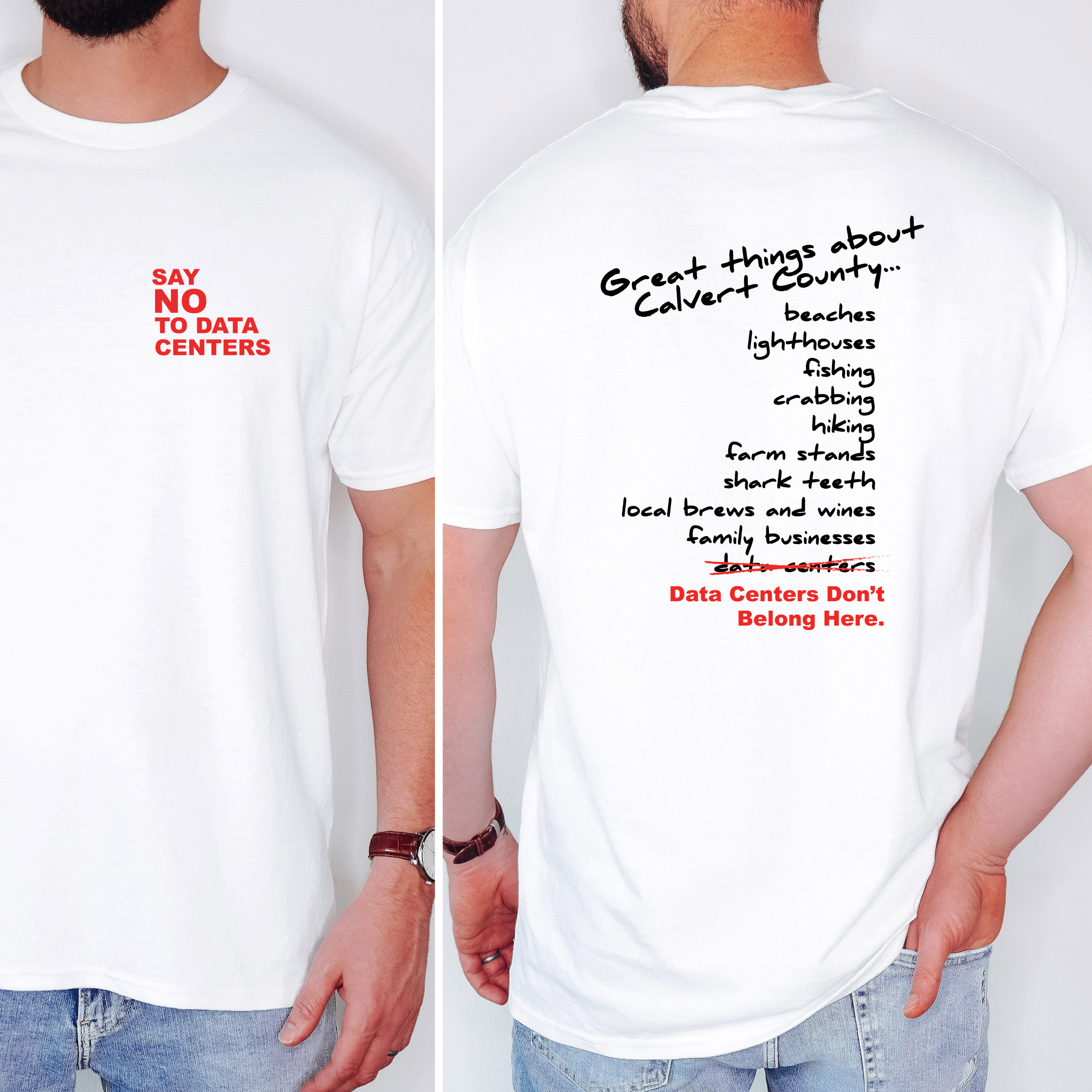 Data Centers Don't Belong Here Tee